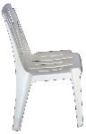 Stapelbarer Kunststoff (PVC) Stuhl ohne Armlehnen